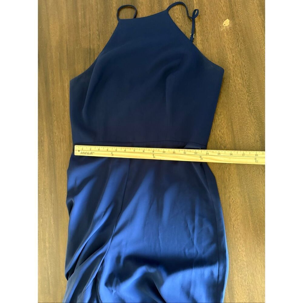 AMANDA UPRICHARD Women’s AVIVA Wide Leg JUMPSUIT Navy Size M Party Wedding Guest - Picture 8 of 9